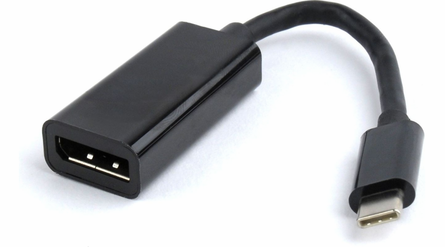 Gembird adaptér USB-C (M) pro DisplayPort (F), 0.15m kabel, černý
