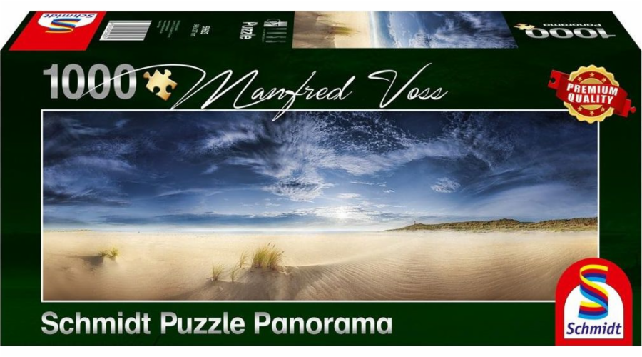 Puzzle prémiové kvality 1000 dílků Manfred Voss Přímořská krajina / ostrov Sylt Panorama