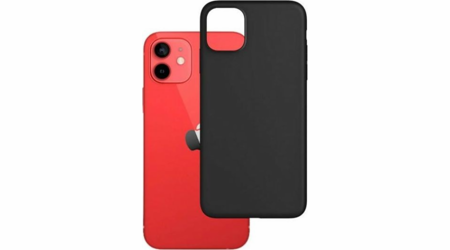3mk ochranný kryt Matt Case pro Apple iPhone 12, 12 Pro, černá