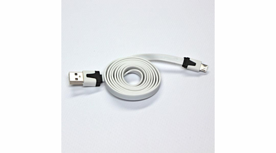 USB USB A -> Micro USB (M/M) bílá 1M