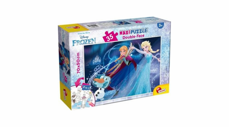 Lisciani Oboustranné puzzle maxi 35 dílků Frozen