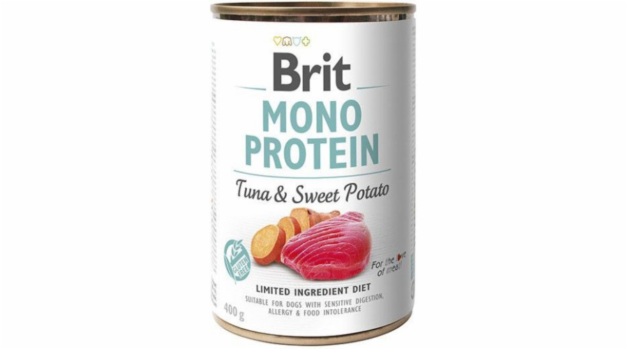 Brit Mono Protein Tuna & potato puszka 400g