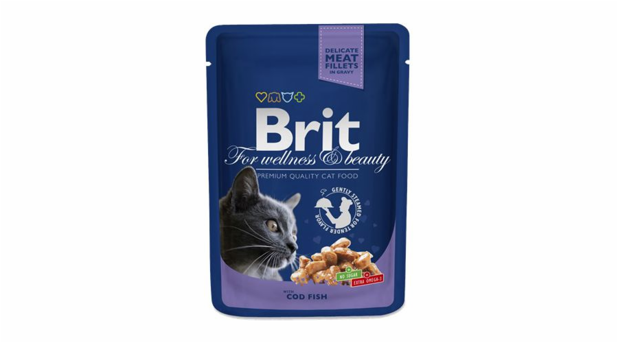 Brit Premium Cat Pouches with Cod Fish 100g