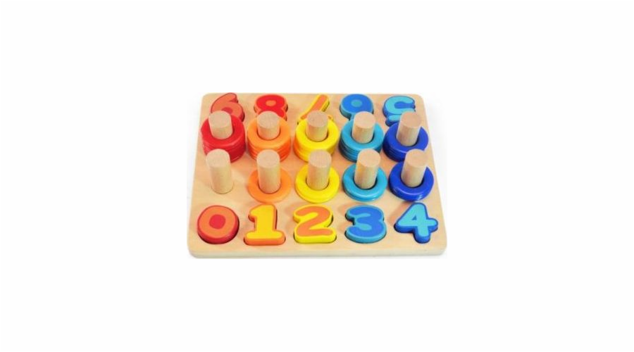 Kloubní puzzle dřevěná čísla 666636