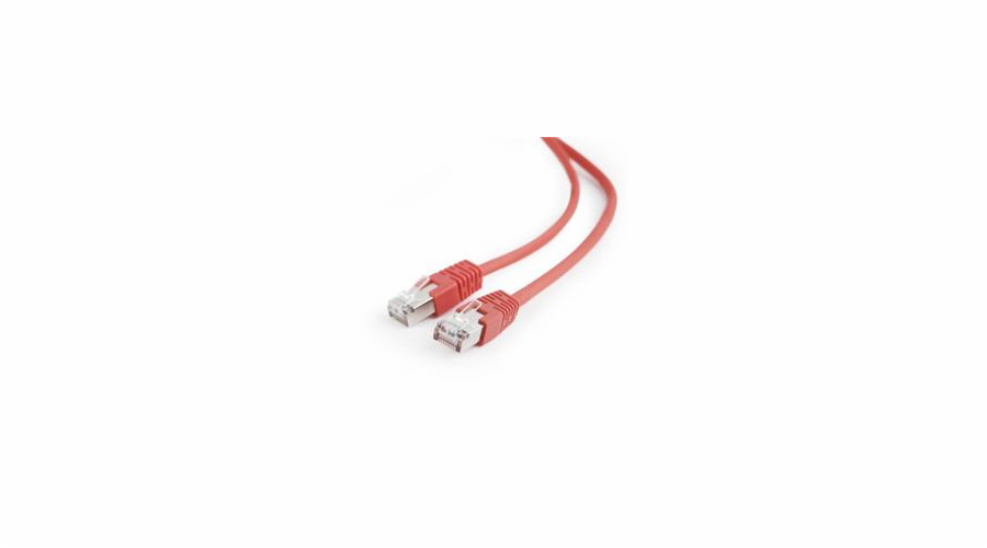 Gembird patch kabel CAT5e, FTP, 1 m, červený