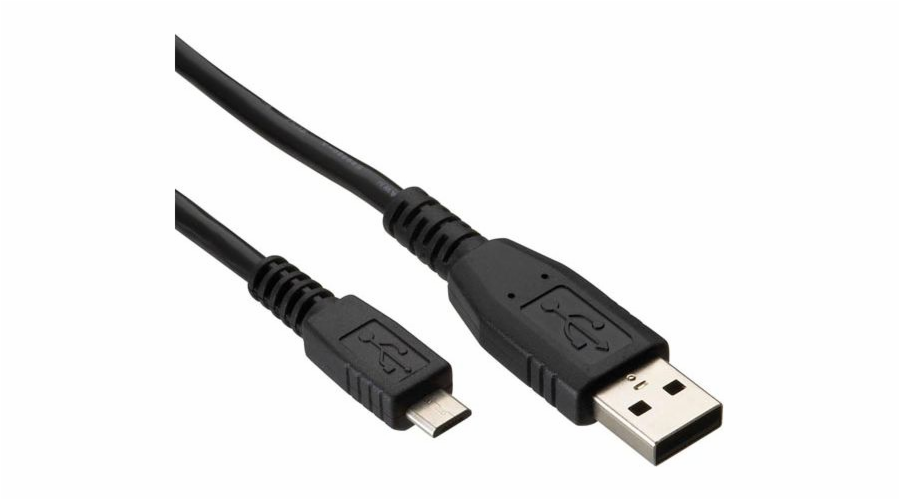 Kabel USB Logo USB-A - microUSB 1.8 m Czarny