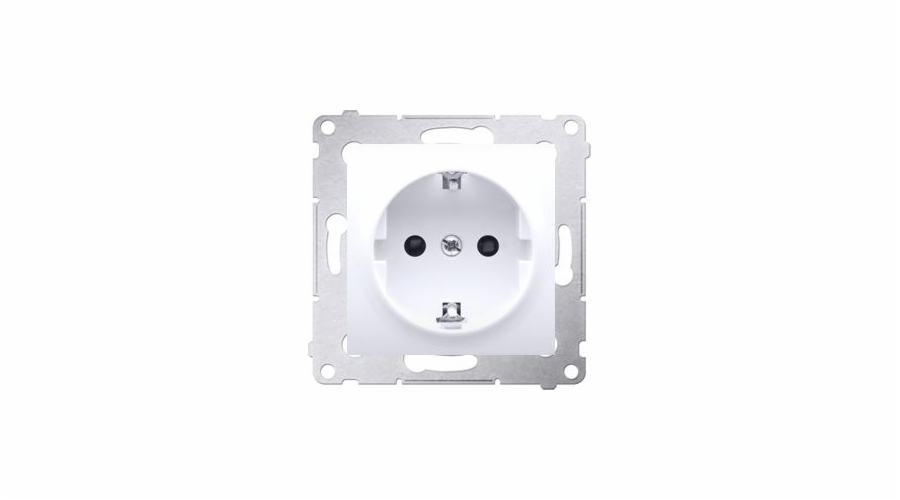 Kontaktní zásuvka SIMON Plug-In Single Ground Schuko 16A IP20 White (DGSZ1CZ.01/11)