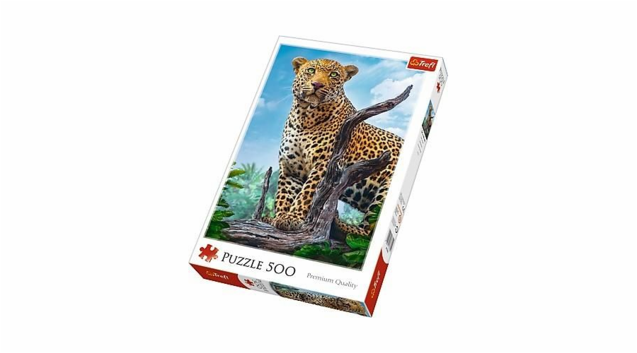 Puzzle 500 dílků - Divoký leopard