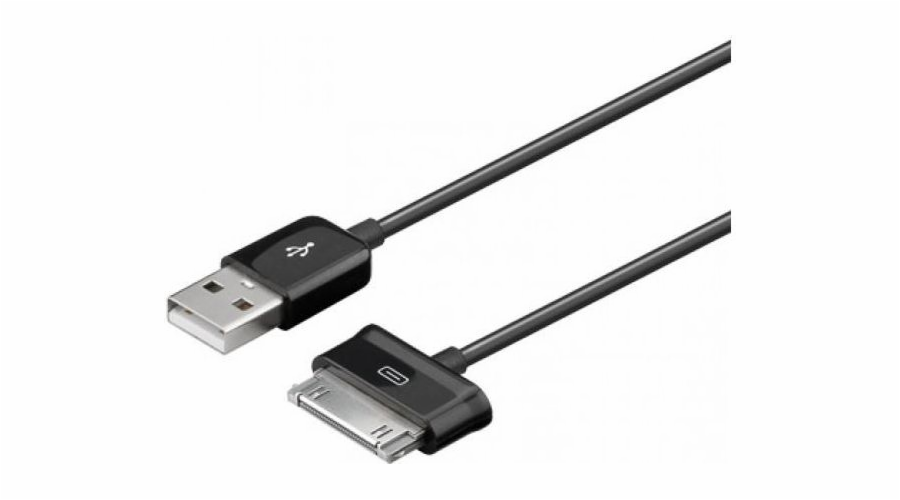 Kabel USB Techly USB-A - Samsung 30-pin 1.2 m Czarny (305113)