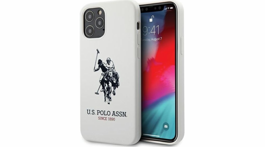 NÁS. Polo Assn Us Polo USHCP12MSLHRWH iPhone 12/12 Pro 6.1 White/White Silicone Collection