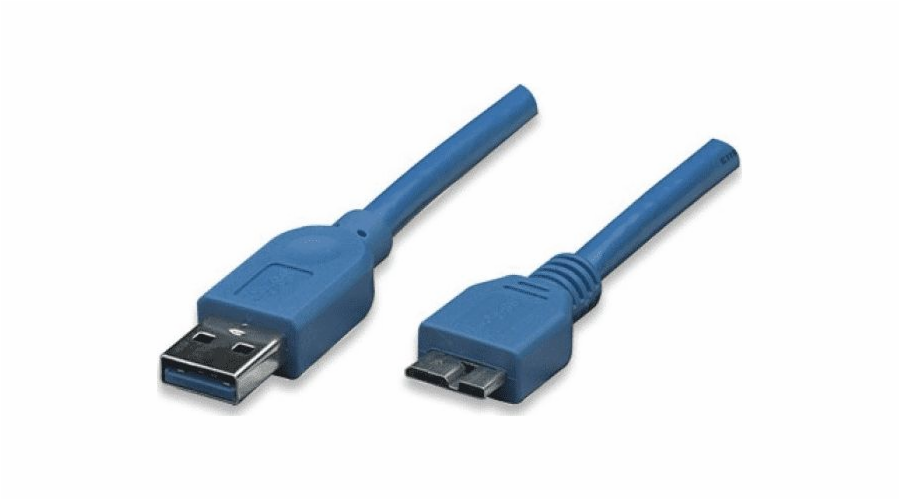 Kabel USB Techly USB-A - micro-B 2 m Niebieski (ICOC-MUSB3-A-020)