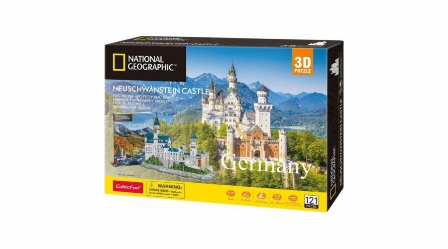 3D puzzle hrad Neuschwanstein National Geographic