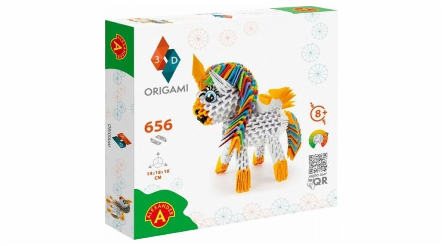 Origami 3D - Jednorožec