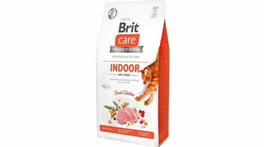 BRIT Care Grain Free Indoor Anti-Stress - dry cat food - 7 kg