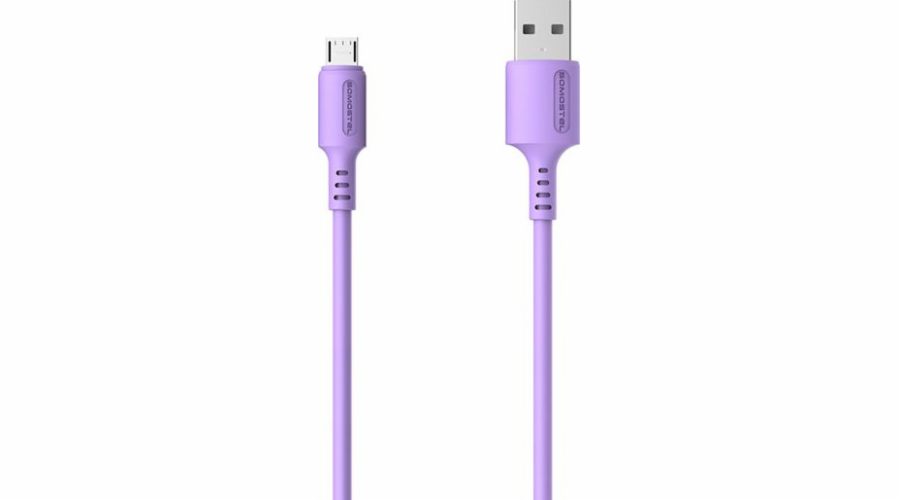 Kabel USB Somostel USB-A - microUSB 1.2 m Fioletowy (SMS-BP06 USB - micro USB Fioletowy)