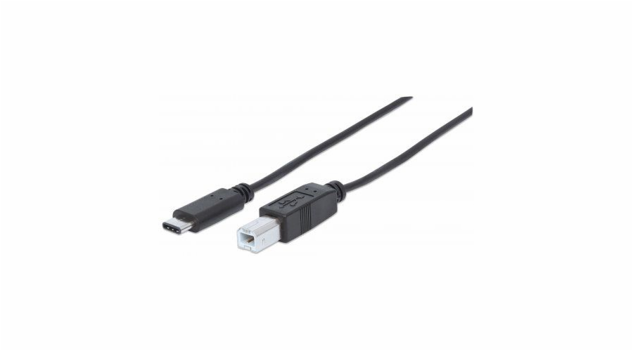 Kabel USB Manhattan USB-C - USB-C 2 m Czarny (354950)