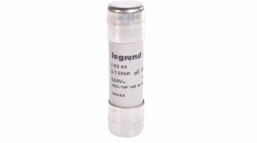 Vložka LEGRAND Cylindrical Fuse 40A GL 500V HPC 14 x 51 mm (014340)