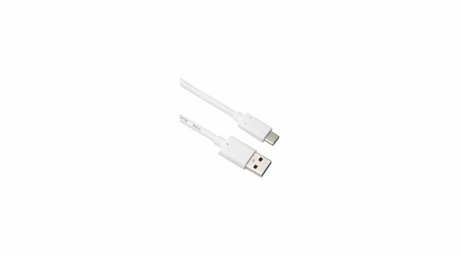 PremiumCord kabel USB-C - USB 3.0 A (USB 3.2 generation 2, 3A, 10Gbit/s) 1m, bílá