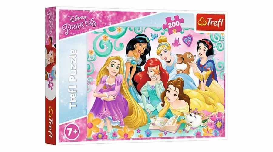 Trefl Puzzle 200el radostný svět princezny. Disney Princess 13268 TREFL P12