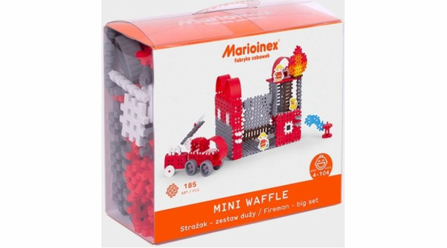 Stavebnice Mini Waffle - Firefighter Set Velký blistr
