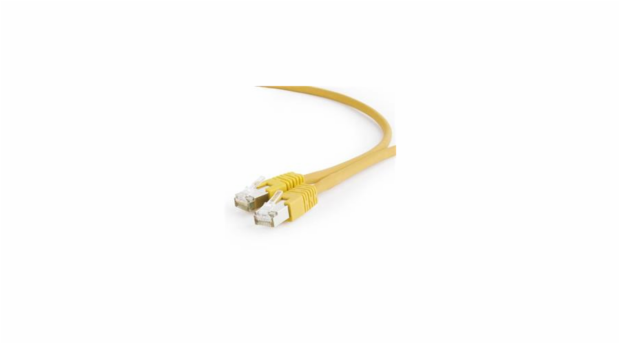 Gembird patch kabel S/FTP Cat. 6A LSZH, 1.5 m, žlutý