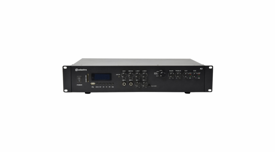 Adastra A2, stereo PA zesilovač, MP3/SD/USB/BT/FM, 2x 200W