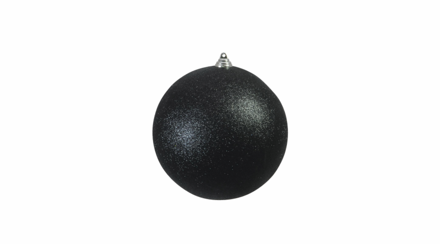 Vánoční dekorační ozdoba, 20 cm, černá se třpytkami, 1 ks