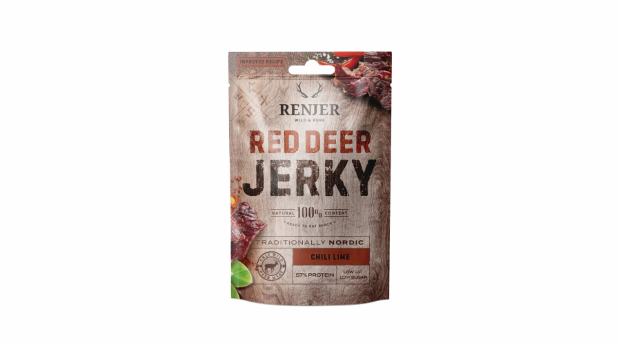 RENJER Modern Nordic Red Deer (Jeleni´) Jerky Chilli & Lime 25g