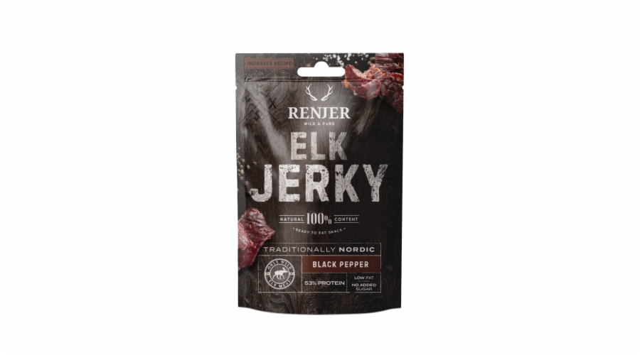 RENJER Modern Nordic Elk (Losi´) Jerky Black Pepper 25g