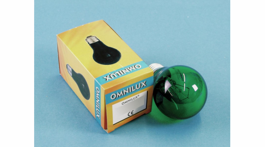 Omnilux A19 230V/25W E-27, zelená