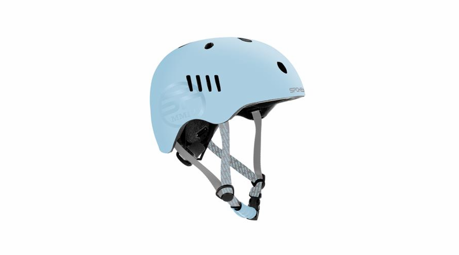Spokey PUMPTRACK Juniorská cyklistická BMX přilba IN-MOLD, 54-58 cm, modrá