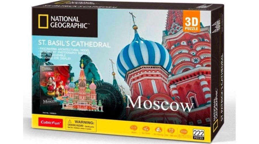 3D puzzle National Geographic Katedrála sv. Basil 222 položek