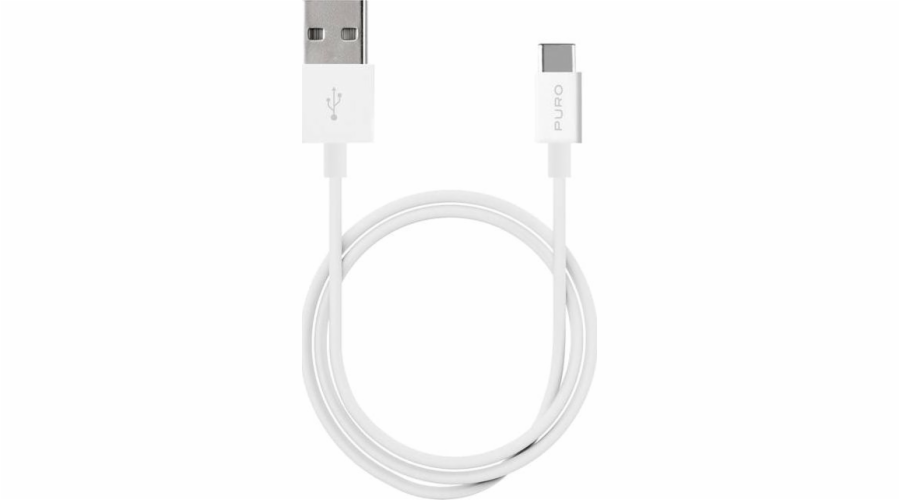 Puro White USB-A / USB-C 1M kabel (bílý)