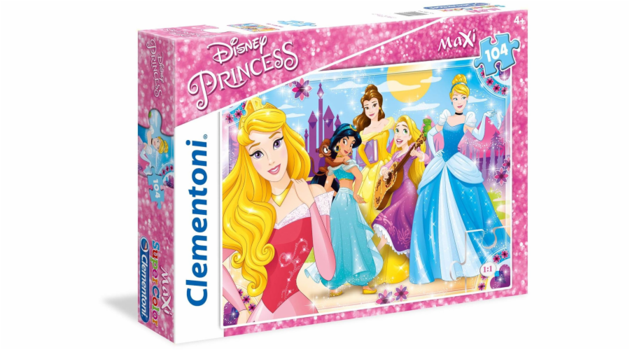 Puzzle 104 prvků Maxi Super Color Princess