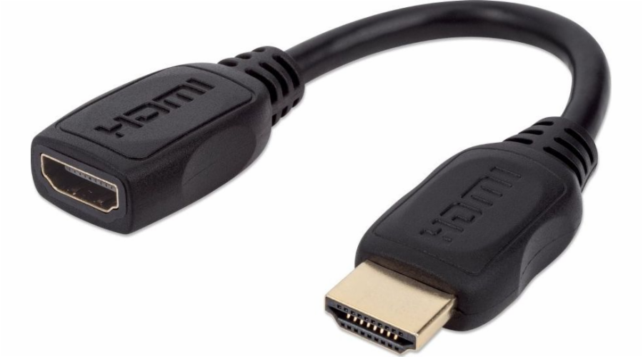 Kabel Manhattan HDMI - HDMI 0.2m czarny (354523)