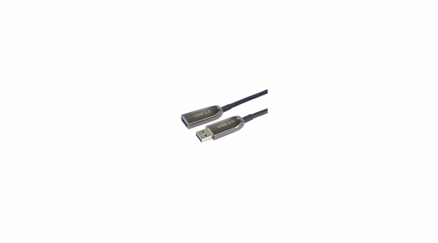 PremiumCord prodlužovací optický AOC kabel USB 3.0 A/Male - A/Female, 50m