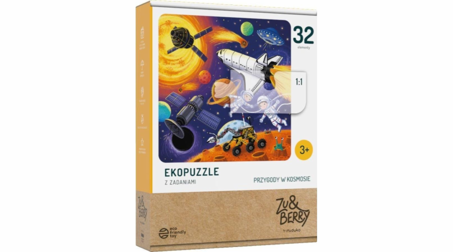 Puzzle 32 elementy Przygody w kosmosie