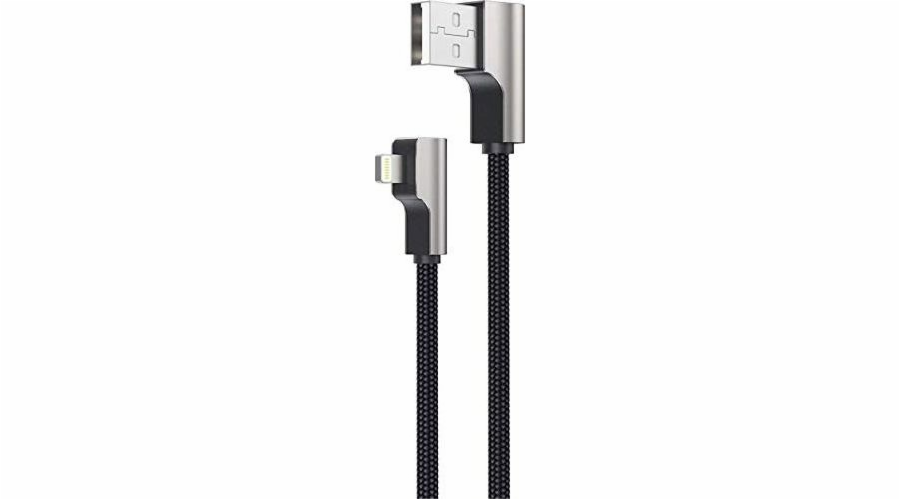 AUKEY CB-AL01 Black OEM Cable Quick Charge Lightning-USB | 2m | MFi Apple