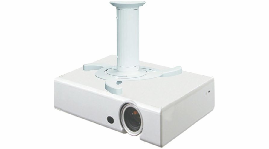 Neomounts BEAMER-C80WHITE/Držák projektoru/na strop/nosn. 15kg/výška 13/20 cm/bílý