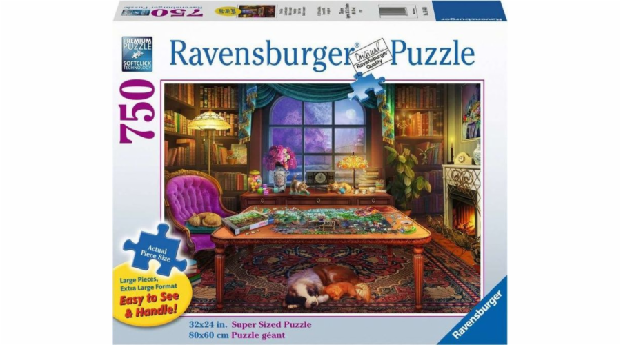 2D puzzle pro seniory Puzzle fan room 750 dílků