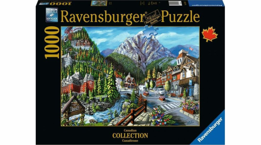 Ravensburger 2D Puzzle 1000 dílků Vítejte v Banffu