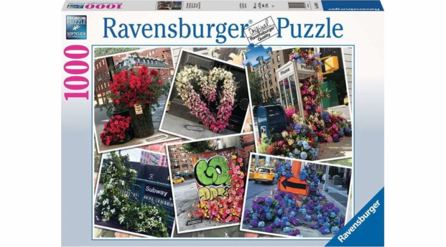 Ravensburger 2D Puzzle 1000 dílků NYC záblesk květin