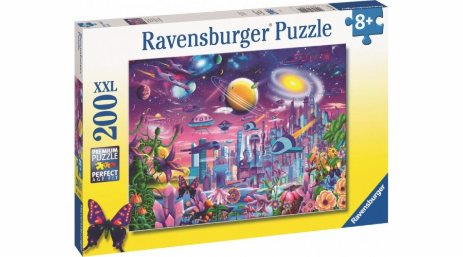 Puzzle Ravensburger pro děti 2D Vesmírné město 200 dílků