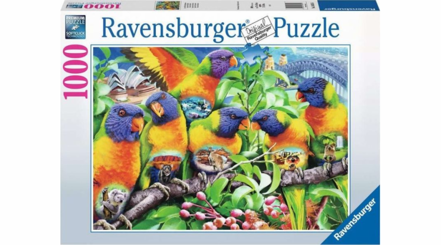 Ravensburger 2D puzzle 1000 kusů Země Lorikeet