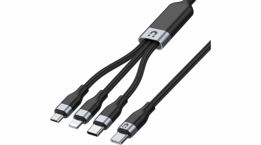 UNITEK USB CABLE 3IN1 USBC MICROUSB LIGHTNING 1.5M