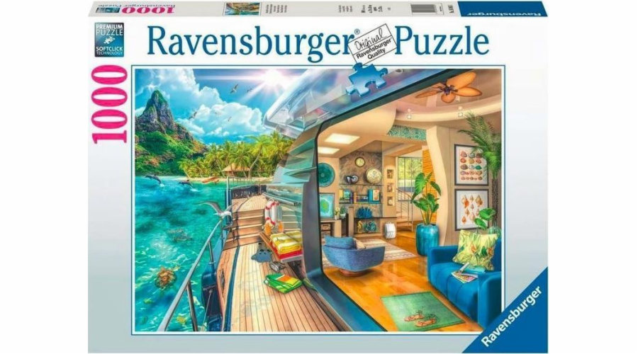 Ravensburger 2D Puzzle 1000 dílků: Plavba do tropů