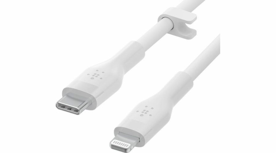 Belkin USB-C kabel s lightning konektorem, 3m, bílý - Flex