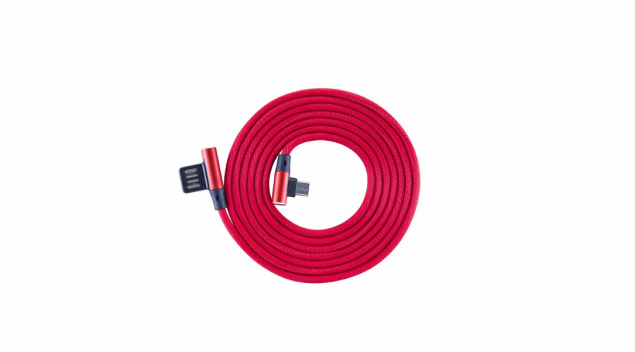 Sbox USB->Micro USB 90 M/M 1.5m USB-MICRO-90R strawberry red