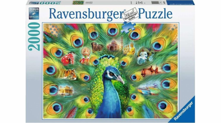 Puzzle Ravensburger 2000 dílků Paví země