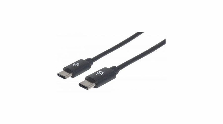 Kabel USB Manhattan USB-C - 2 m Czarny (354875)